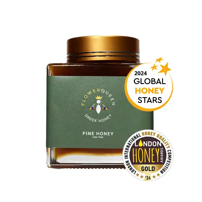 Glas mit Kiefernhonig 500g Awards